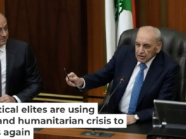 Long-time Lebanese power broker and speaker of the parliament Nabih Berri speaks during a legislative session. AP Photo/Hussein Malla